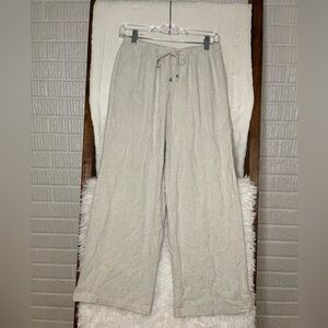 Linen Blend Cream Women’s Medium Lounge Pants